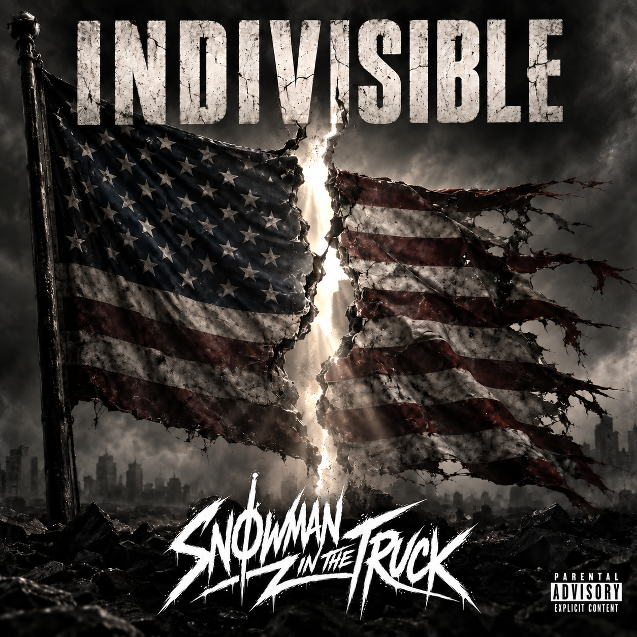 Indivisible official torn flag cover